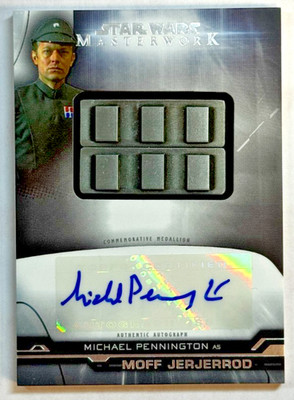 Moff Jerjerrod Michael Pennington Medallion Auto 99/99 Star Wars Masterwork