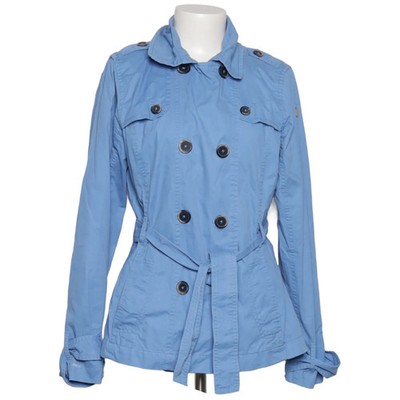 s.Oliver Denim, Trenchcoat, Damen, Größe: L, Blau, Baumwolle, Einfarbig #Ux0