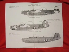 1/48 SuperScale 48-31 Decal B-24J 392nd, 458th, BG, 406th BS 8th AF Y