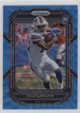 2022 Panini Prizm Rookies Blue Wave Prizm /199 Khalil Shakir #355 07d9