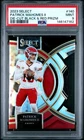 2023 PANINI SELECT DIE-CUT BLACK & RED PRIZM #140 PATRICK MAHOMES II PSA 9