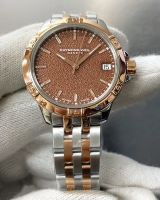 Raymond Weil Tango Quartz 30MM Cotta Dial Two-Tone Women's Watch 5960-SP5-70061