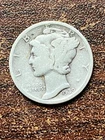 1939 D Mercury silver dime a very fine coin ..plus a surprise