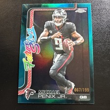 2025 Topps Chrome Football  Michael Penix Future Stars Refractor 67/199 #FS-19