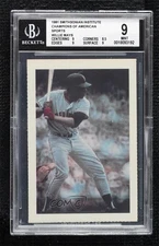 1981 Smithsonian Institute Champions of American Sports Willie Mays BGS 9 MINT
