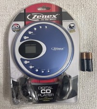 Zenex On The Move Portable CD Player ZN-CD5152 Blue BRAND NEW SEALED Vtg