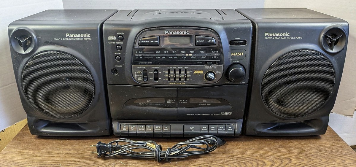 Panasonic RX-DT600 BoomBox AM/FM Radio CD / Dual Tape - no battery