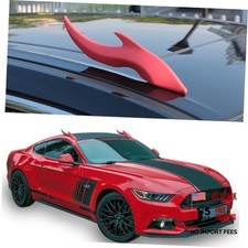 Car Roof Decoration 3D Devil Horn Car Accessories Stickers Beans Fun Wacky Red