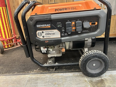 #ad #ad Generac GP6500 8125 Portable Gasoline Powered Rush 389 CO Sense single fuel USED $700.00