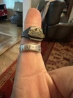 2 Vtg WWII Trench Art Ring 1943 World War 2 Military Iceland Ship Survivor Tank