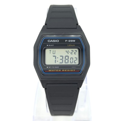 NOS CASIO F-28W LITHIUM WR VINTAGE DIGITAL WATCH 1986 | eBay