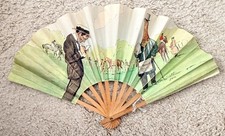 Antique Heidsieck Dry Monopole Champagne Ad Folding Fan Georges Goursat 200