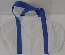 Los Angeles Apparel gym duffel bag - NWOT - white + royal blue - Made in USA