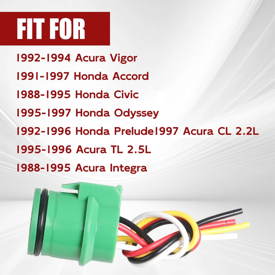 Plugue de reparo de alternador chicote de fios conector pigtail de 4 fios para 1990-93 Honda Accord - Imagem 2 de 4