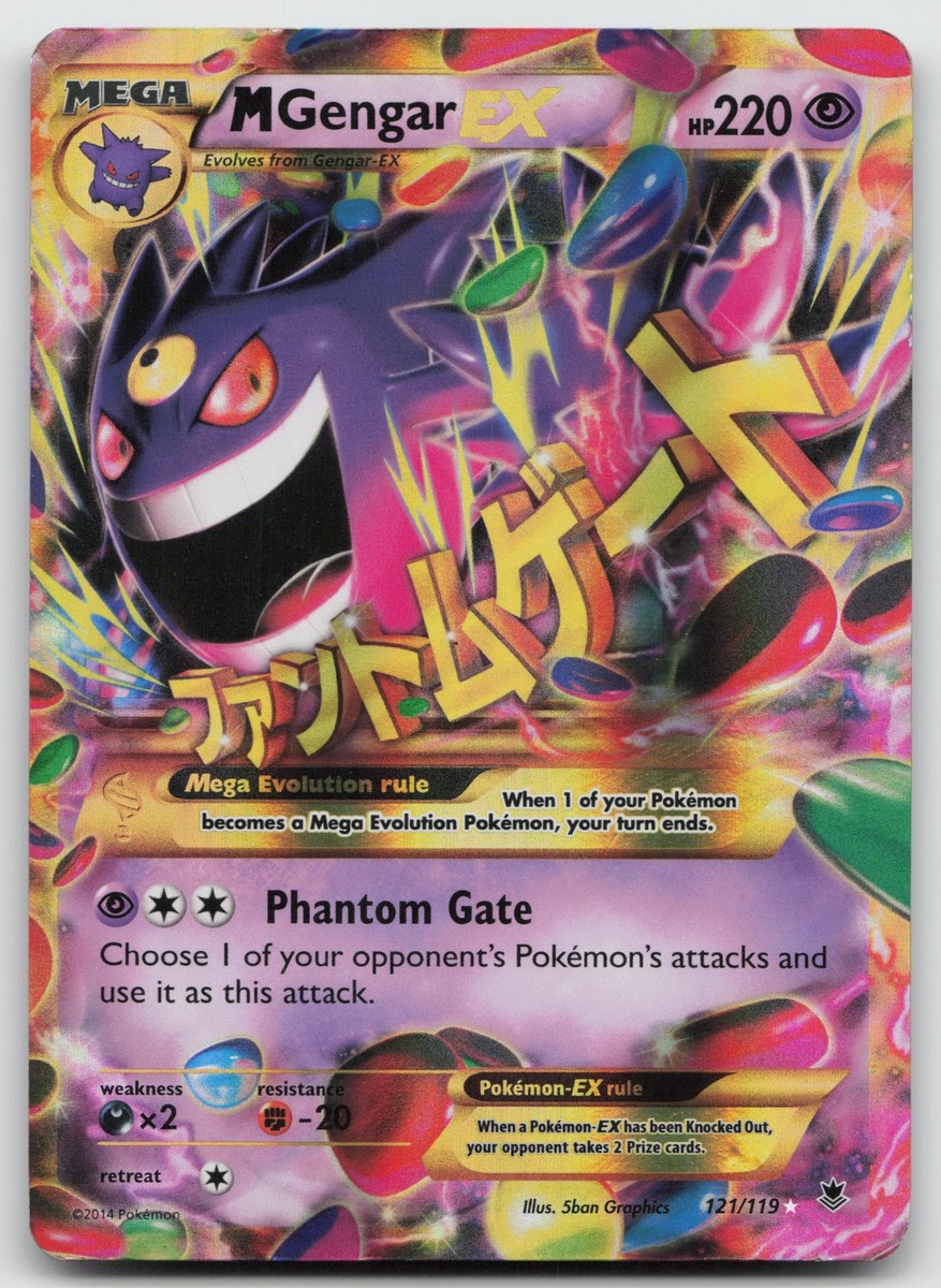 M Gengar EX Secret Rare XY - Phantom Forces 121/119 HP | eBay