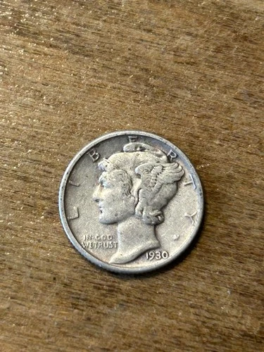 1930 Mercury Dime XF