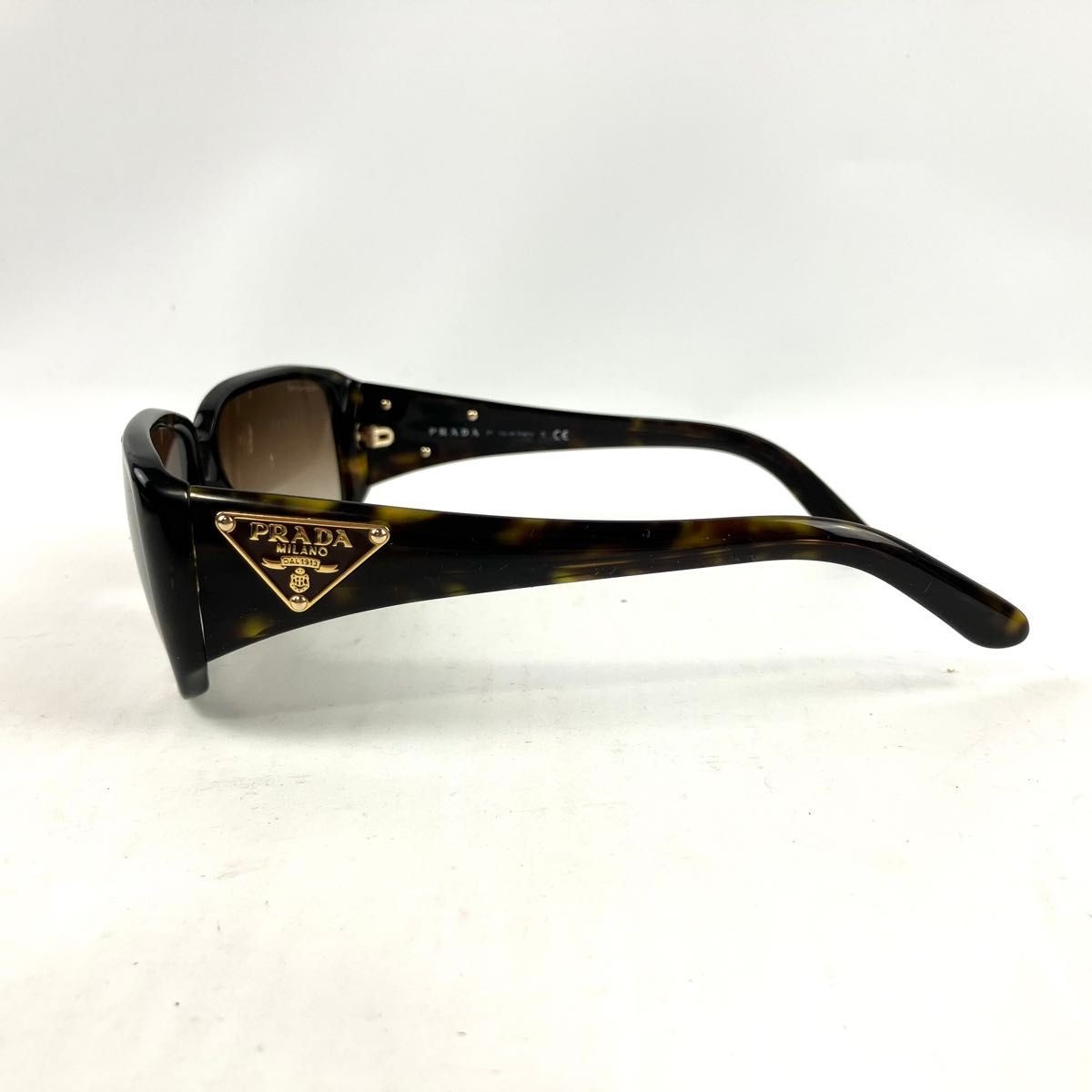 PRADA sunglasses triangular logo plate tortoisesh… - image 3