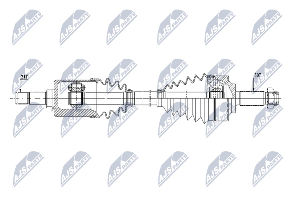 Driveshaft OE: 4473302300 Fit For Mercedes 4MATIC V-Class W447 14- Vito - Image 4