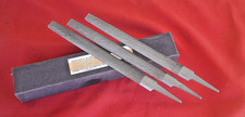 NOS Grobet 8" Second Cut Half Round American Pattern File, USA - 3 Pieces
