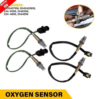 NEW 4 x Up+Downstream Oxygen Sensor For Mercedes-Benz C300 2008-2012 E550 2011
