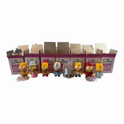 Lot Of 7 Kidrobot The Simpsons Many Faces Of Homer Collectible Vinyl Figures