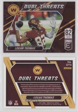 2021 Panini Donruss Elite Dual Threats Pink Logan Thomas #DT4