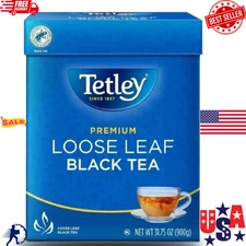 Tetley Premium Loose Leaf Black Tea 900g (31.75oz) | Fresh Pack | Free Shipping