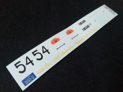 1960 TULIP RALLY #54 LOTUS ELITE CHARLES DE SALIS/M. BOYNE 1:43 DECALS
