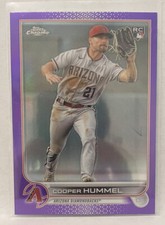 2022 Topps Chrome Update Series - Purple Refractor #USC185 Cooper Hummel (RC)