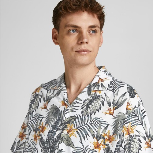 Jack & Jones casual short-sleeved shirt, relaxed fit, all-over print - Picture 5 of 60