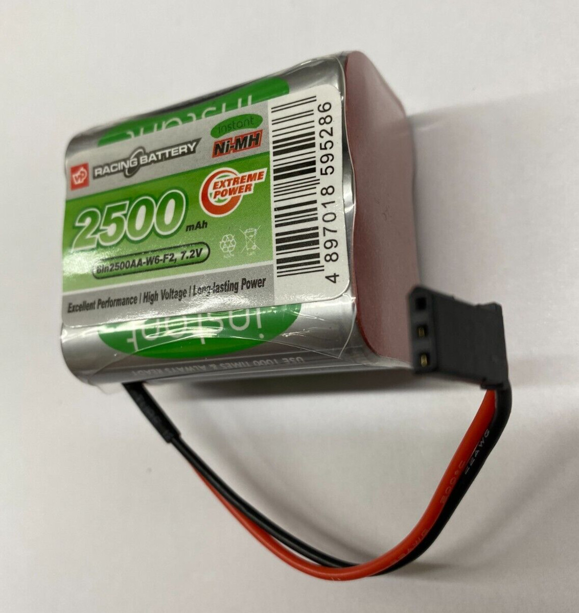 Rechargeable Battery Pack 7.2v 2500mAh Nimh Square Futaba LSD Vapextech