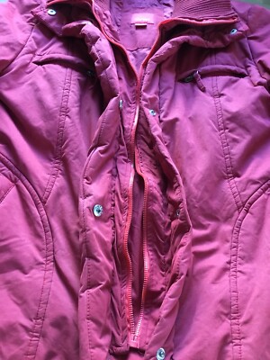 Veste Femme Esprit Taille L/40 Rouge - Double Fermeture (éclair Cassé/pression) - Peu Portée