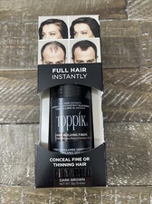 TOPPIK Hair Building Fibers, Dark Brown - 0.42oz.