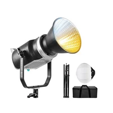 GVM 300W COB LED Video Light Kit with 26'' Lantern Softbox, Photography Light...