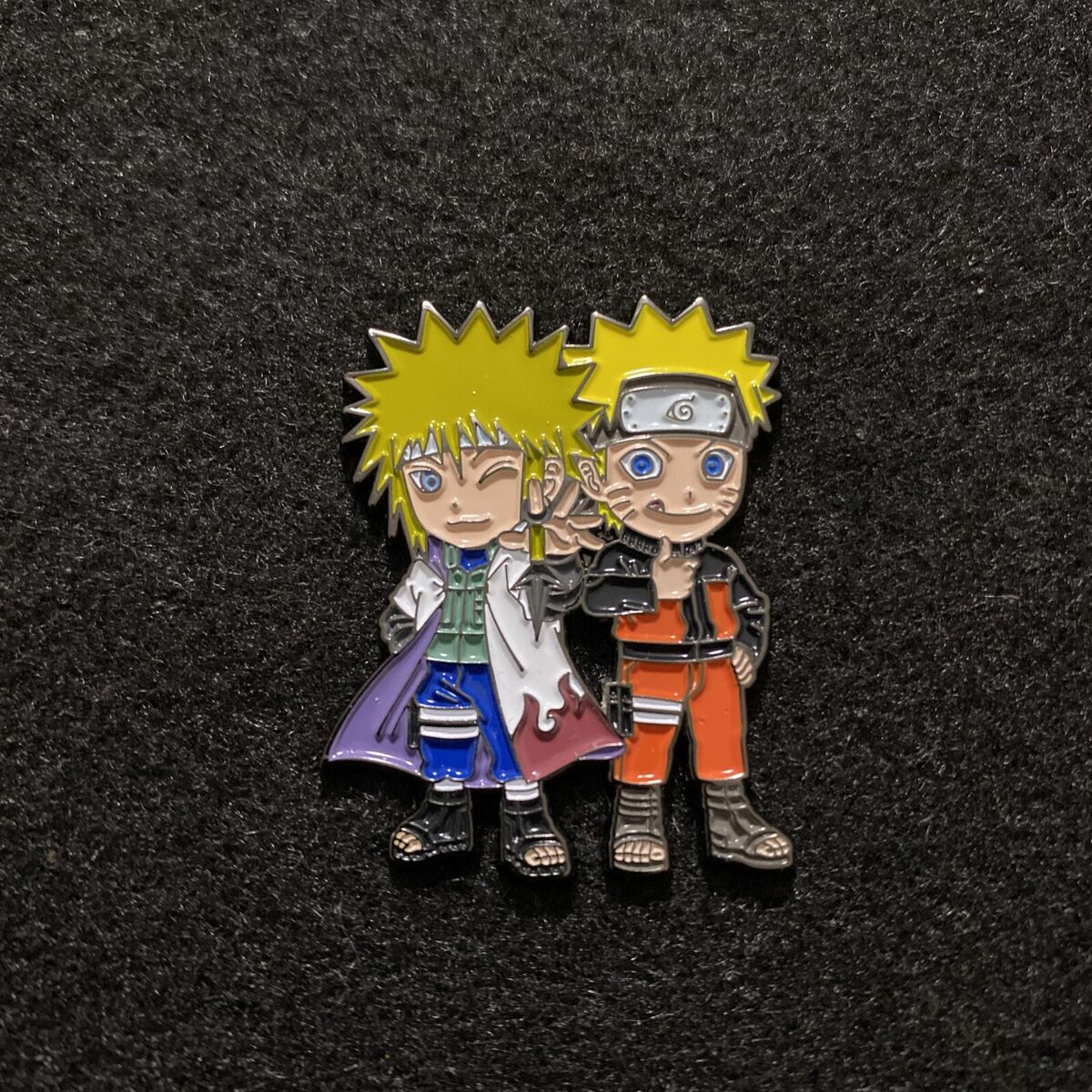 Naruto Uzumaki & Minato Namikaze Anime Manga Lanyard Gift Enamel