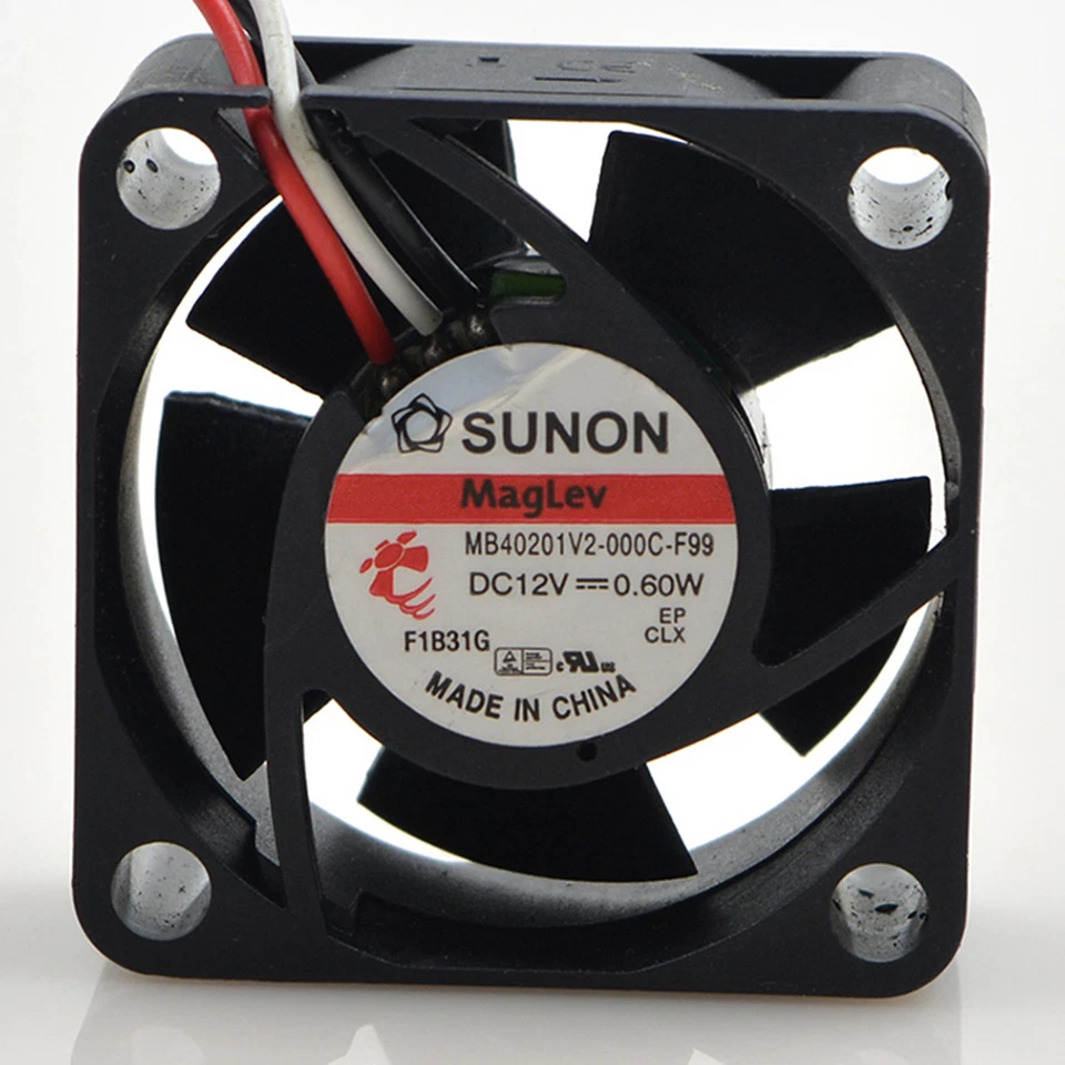SUNON Cooling Fan MB40201V2-000C-F99 12V 0.60w 4020 40x40x20mm 1.6"x1.6x0.8" - Image 2 of 3