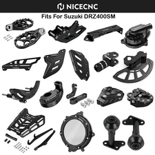 For Suzuki DRZ400SM NICECNC Clutch Cover Brake Reservoir Cover Brake Disc Guard