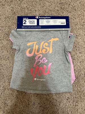 Champion Girls 2-Pack Active Wear  T-shirts size 4