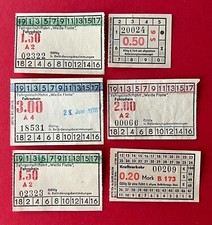 6 x DDR Fahrkarte Fahrschein 1978 Fahrgastschiffahrt Weiße Flotte   ( 143577