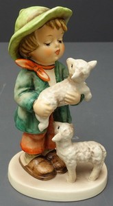 hummel boy with sheep