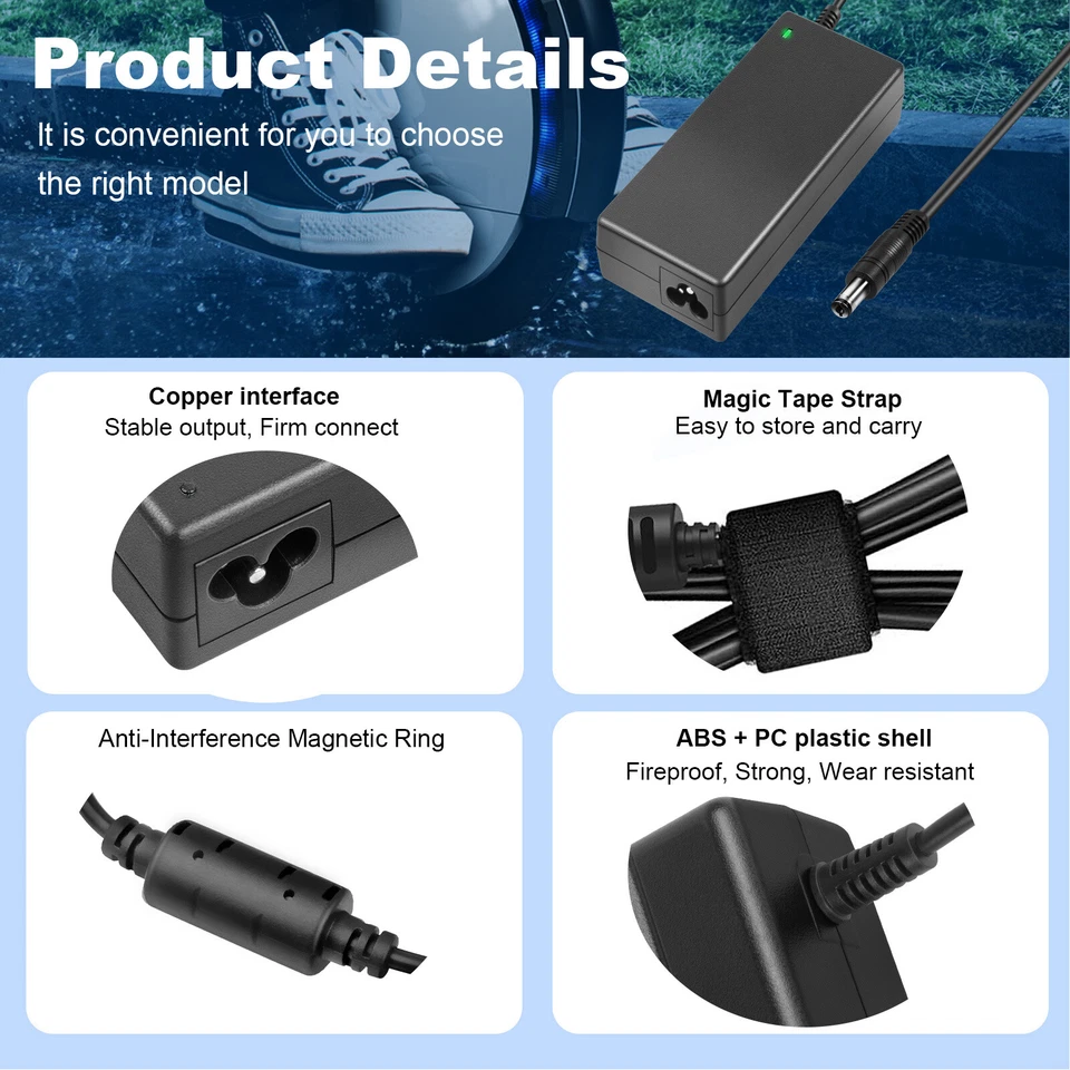 42V 2A Power Charger Adapter For Electric Bike E-bike Scooter 36V Li-ion Battery - Image 4 of 4