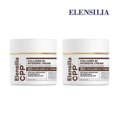 Elensilia CPP Collagen 80 Intensive Cream 50g(1.76 oz) * 2 EA / K-Beauty