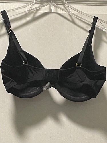 EUC NATORI BLACK JAGUAR UNDERWIRE BRA 34D - Picture 3 of 3
