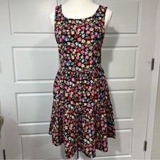 Band of Gypsies SM Women's Floral Sleeveless Criss Cross Back Mini Dress