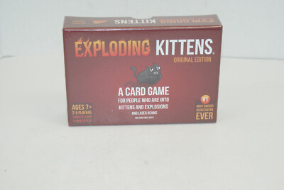 Exploding Kittens 32 Cards Game 2 Players Original Edition On The Go Party Game