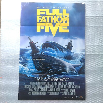 Vintage Full Fathom Five Original 24 x 36 Movie Poster | FREE SHIPPING
