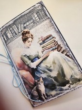 Junk Journal Booklet Gift Set "BOOKS, TEA KITTENS" Packaged Ready to Gift