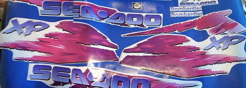 Xp 95 Sticker Custom stickers set for Sea-doo XP -model 1995-1996 | eBay