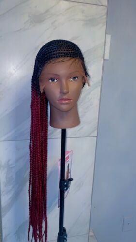 braided wigs for black women heart conrow wig, Wigs For Sale, Box Braids. - Picture 1 of 2