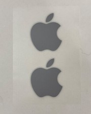 NEW Gray Apple Logo Stickers Decal - Genuine OEM - Includes 2 Stickers - Large